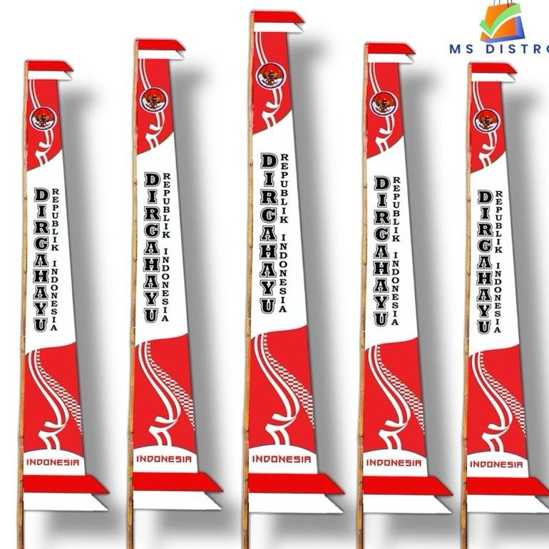 Umbul Umbul Dirgahayu Jumbo Ukuran 4 Meter Baru