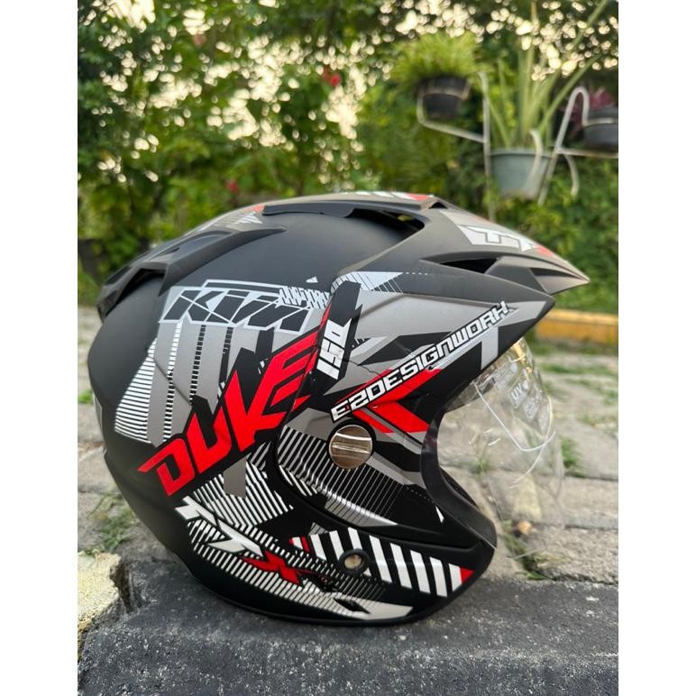 Terlaris Helm Jp7 Sky Motif 2 Visor Terlaris Termurah Sni