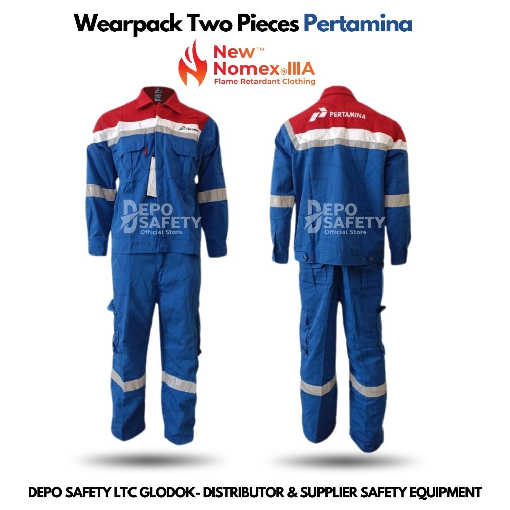 Baju Pertamina Minyak Gas Setelan Anti Api - Safety Wearpack Pertamina