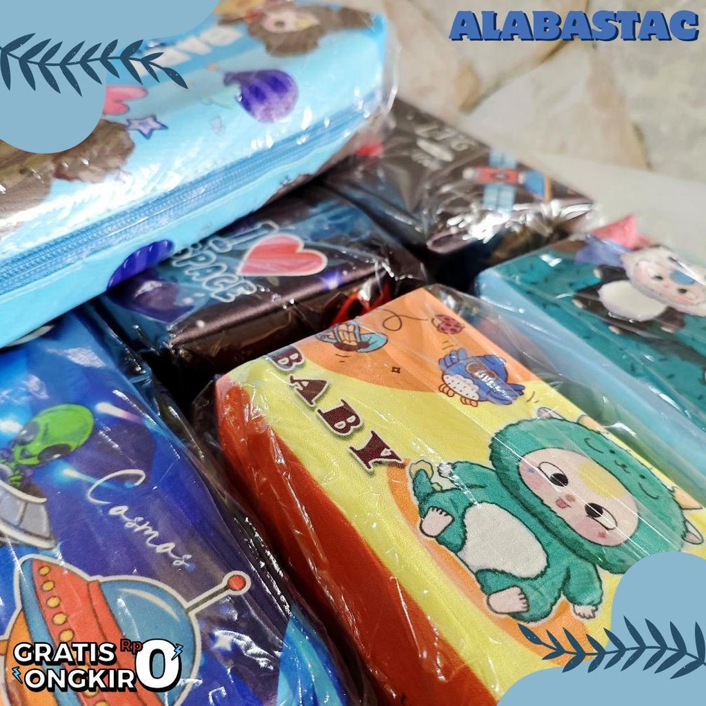 

1 Biji ( 21 X 9 X 4 Cm ) Tempat Pensil Kulit Resleting Motif Kartun Lucu Fancy / Kotak Pensil Sintesis Animal Diskon Setengah Harga