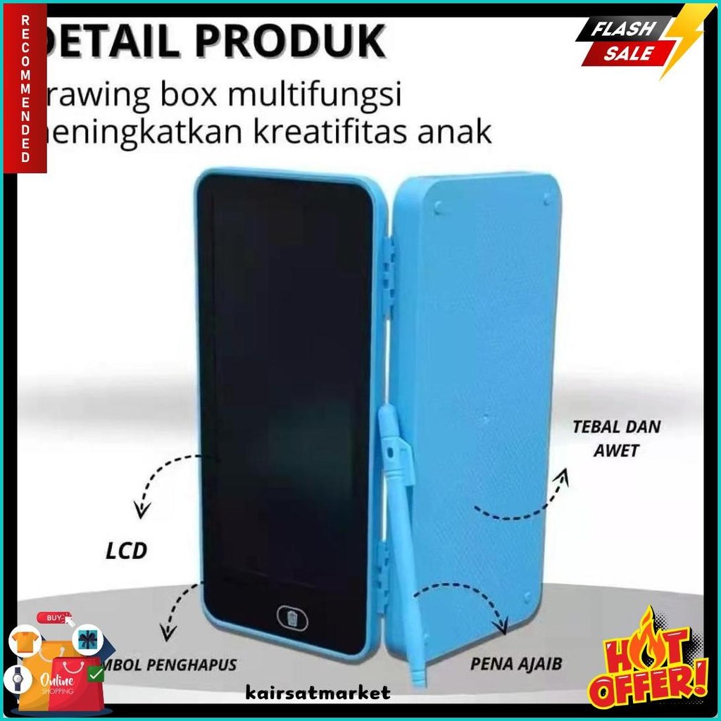 

Tempat Pensil 2 In 1 Lcd Pen Case Drawing Pad Kotak Pencil Anak Writing Terlaris! Produk Ini Banyak Dicari