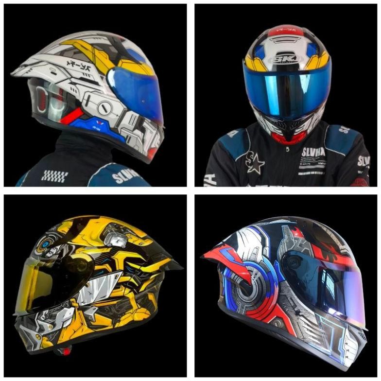 Terlaris Helm Skj Falcon Full Face Bumblebee Gundam