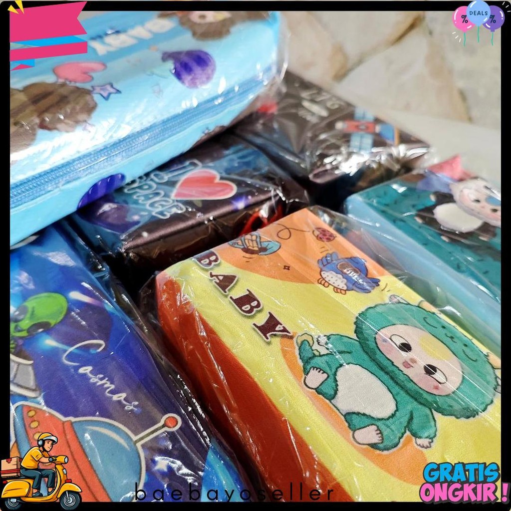 

1 Biji ( 21 X 9 X 4 Cm ) Tempat Pensil Kulit Resleting Motif Kartun Lucu Fancy / Kotak Pensil Sintesis Animal Diskon
