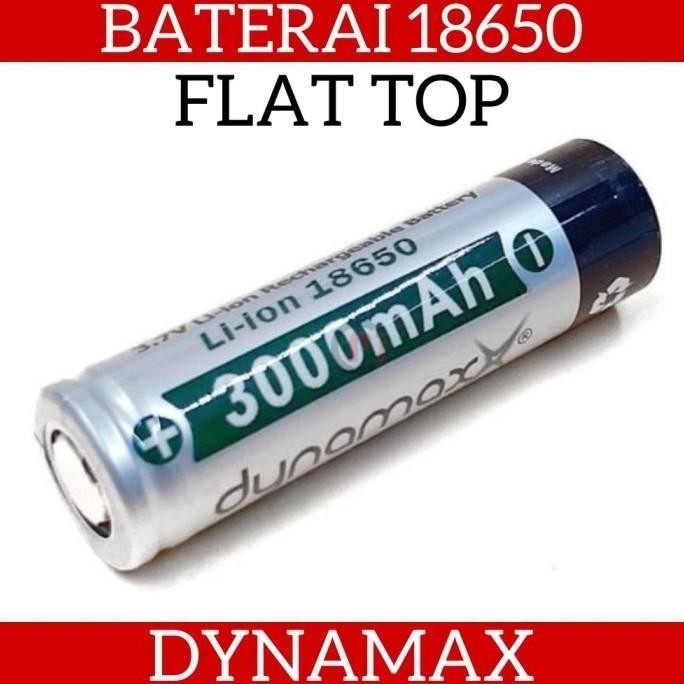 Dynamax Baterai Li Ion Senter 18650 3.7 Volt Rechargeable Bisa Dicas