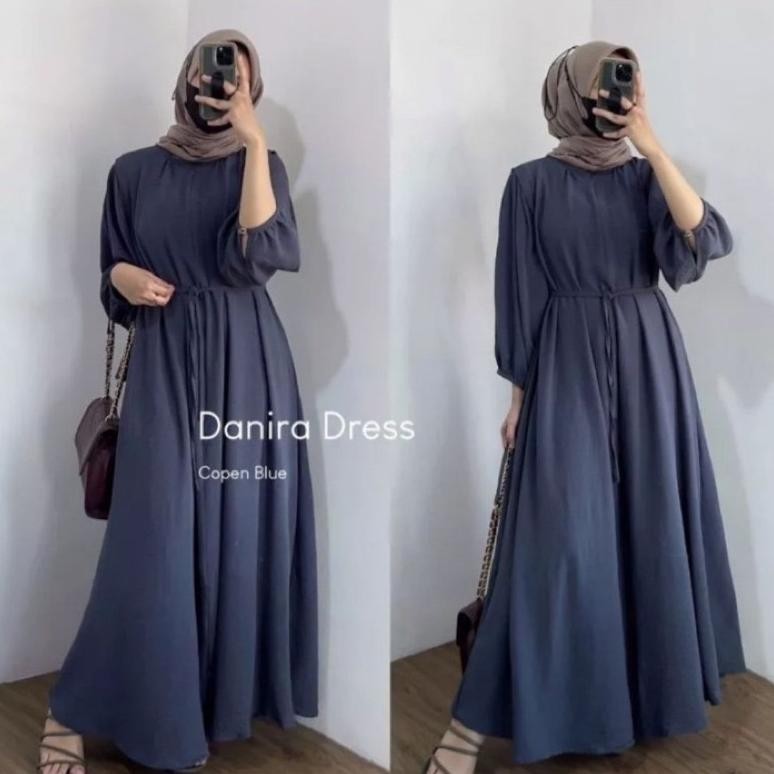 Model Baru DANIRA DRESS GAMIS CRINKLE AIRFLOW LD 110 // GAMIS POLOS CRINKLE // GAMIS MUSLIMAH TERBAR