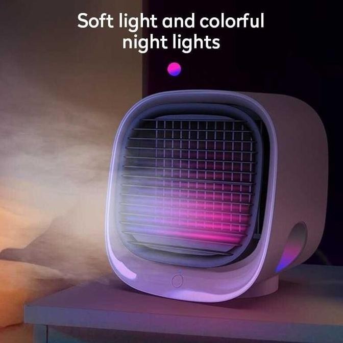 Ac Mini Portable Humidifier Untuk Kamar Dingin Pendingin Ruangan Led