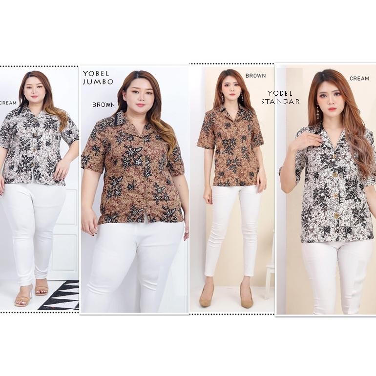 DF150>> Yobel Atasan Batik Wanita Kemeja Batik Perempuan Baju Batik Couple Modern / 288 MIX