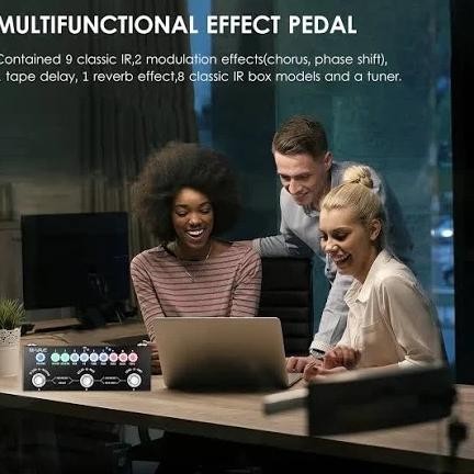 Promo Efek Gitar Bass M-Vave Cube Baby Soundcard Multi Effects Pedal Multi Efek Cuvave Muslady Rever