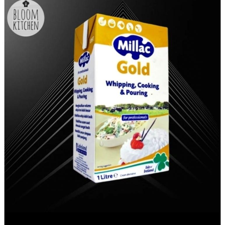 

MILLAC GOLD 1 LT Whipping Cream Milac Gold 1Liter Whipping Cooking & Pouring Cream /Non dairy cream Nugi