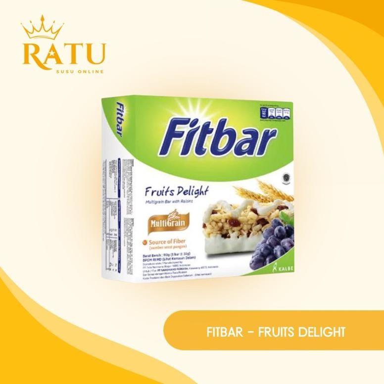 

FITBAR MULTIGRAIN - FRUITS DELIGHT - 1 BOX (12 pcs x 20 g) Nugi