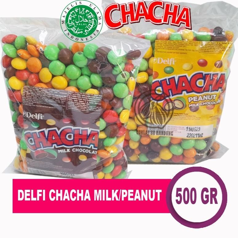 

Delfi ChaCha Milk 500gr, Coklat ChaCha Kiloan 500 gram, Coklat ChaCha Delfi Peanut Kacang Nugi