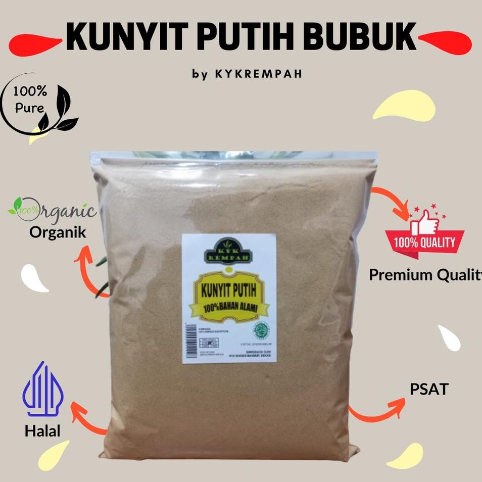 

Kunyittemu Putih Bubuk Murni Gram