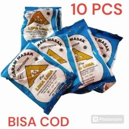 

Garam 5rb Dapat 10 Pcs isi 100gram,Garam beryodium JS
