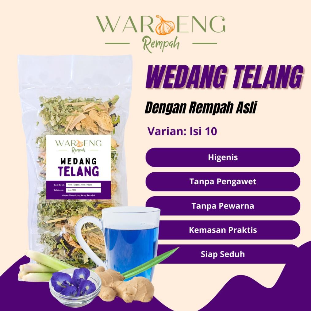 

Wedang Telang - Isi 10pcs / Waroeng Rempah Murah Nugi