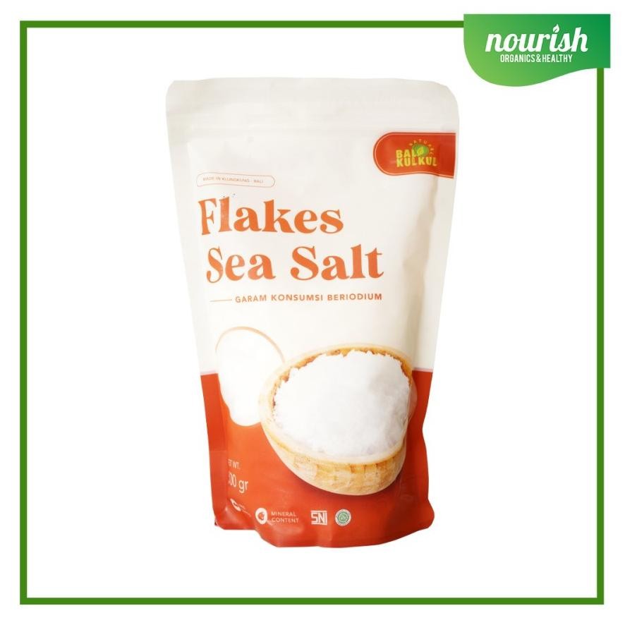 

Bali Kulkul Natural Flakes Sea Salt / Garam Laut Kasar 500 gram Nugi