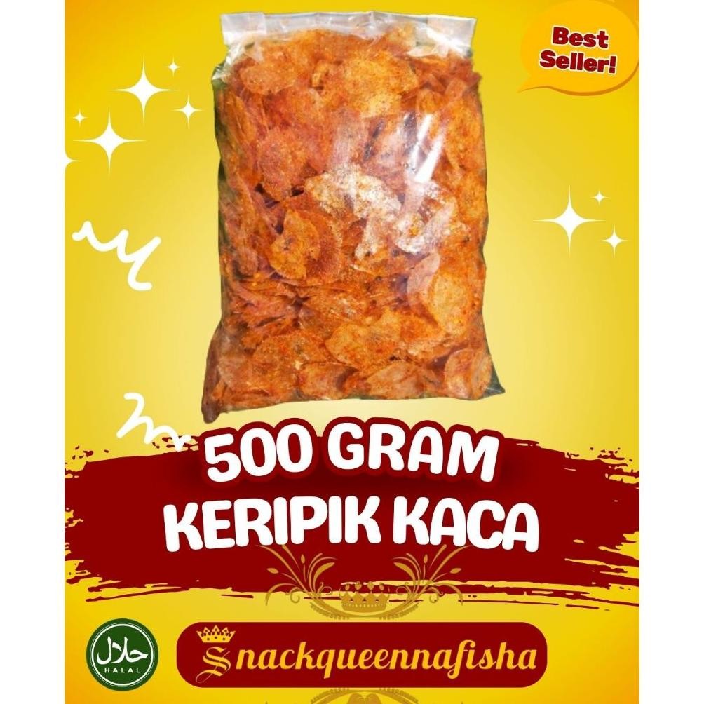 

keripik kaca pedas daun jeruk 500gram Nugi