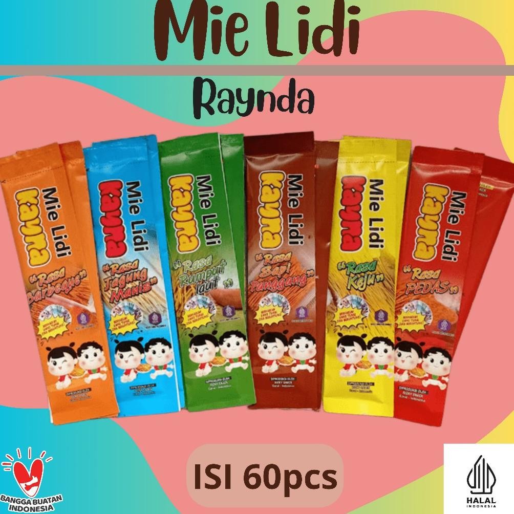 

Paket Usaha Mie Lidi 60pcs Mix Variant Rasa / Snack Murah / Mie Lidi Karakter / Food Noodle Instant Nugi