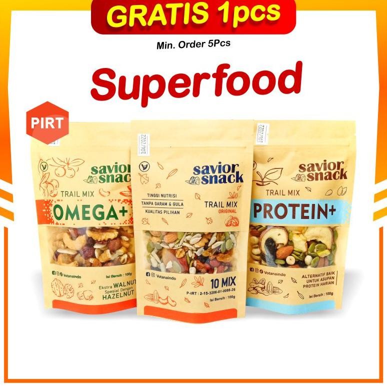 

Makanan Sehat Cemilan Trail Mix Nuts Seed Fruit Sarapan Granola Cokelat Vanilla Cinamon SAVIOR SNACK Nugi
