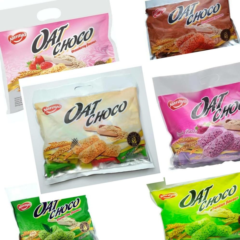 

SNACK NARAYA OAT CHOCO 400 gr COKLAT VANILA SWEET POTATO STRAWBERRY MAKANAN RINGAN Nugi
