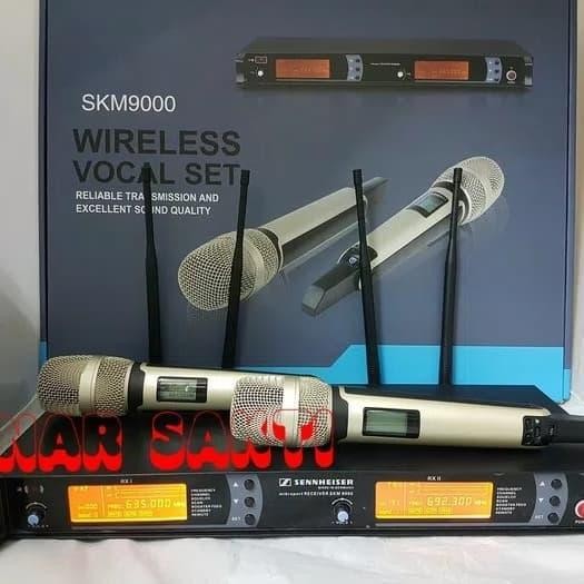 Mic Wireless Sennheiser Skm 9000/9045 ( Handheld ) 4 Antena Original Dan Terpercaya