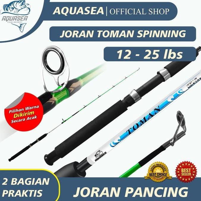 Produk Baru AQUASEA Joran Pancing Toman Carbon Spinning 1.5m-1.8m Ring Anti Patah Alat Ikan Umpan
