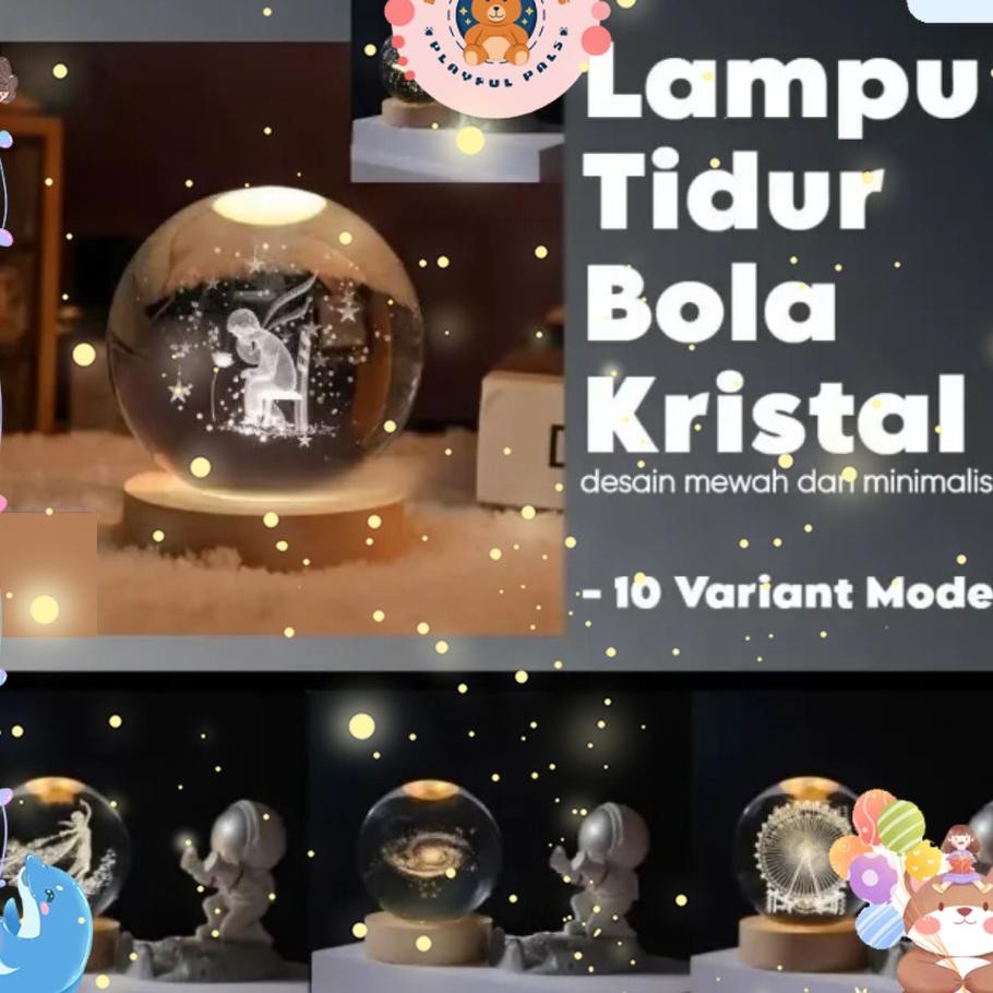 Lampu Tidur Kamar Bola Kristal Lampu Dekorasi Kamar 18 El Lampu Bola Kristal