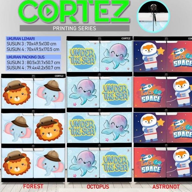 Stok Sj Lemari Plastik Anak Jumbo Cortez Furniture