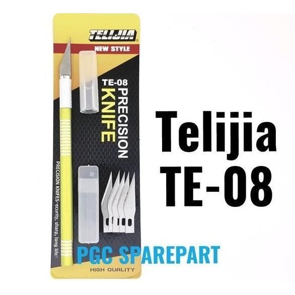 

Original Telijia Te08 Cutter Pisau Service Ic Ukir Precision Knife Set
