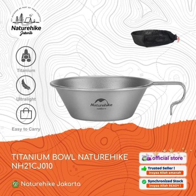 Mangkuk / Panci / Gelas Titanium Camping Naturehike Nh21Cj010