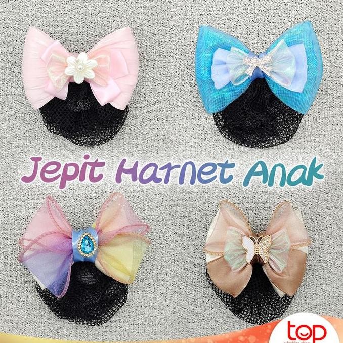 Vollyn Jepit Rambut Anak Harnet Cepol Siswi Net Jaring Cepol Cepol Anak/Cepol Rambut/Hairnet Anak/Ha