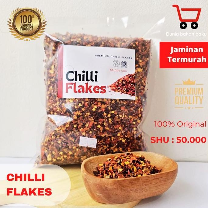 

Chili Granule Cabe Bubuk Kasar Chili Flake 500 g 1 Kg Premium Grade A 100 ASLI