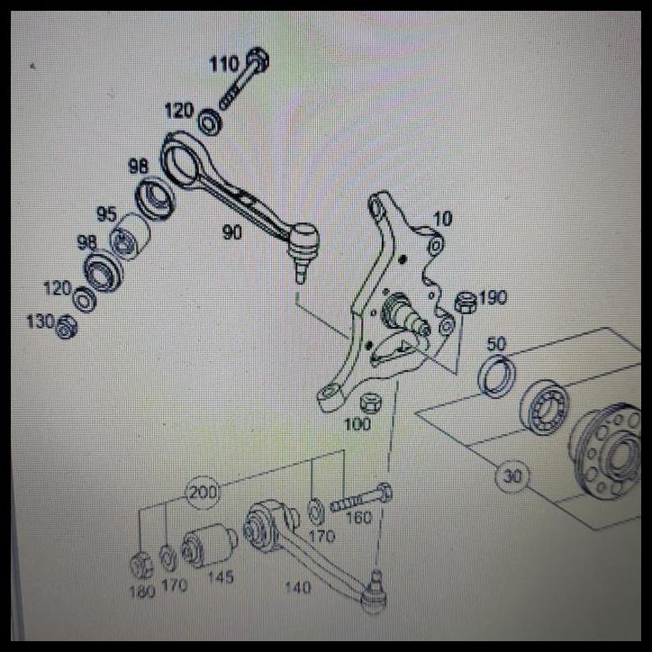 TERMURAH BUSHING ARM BESI W203 / BOS ARM MERCEDES BENZ