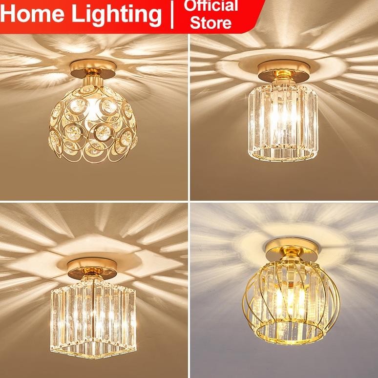 Terlaris Home Lighting Lampu Plafon Lampu Kristal Plafon Rumah Lampu Ceiling Kristal Kotak Modern Cr