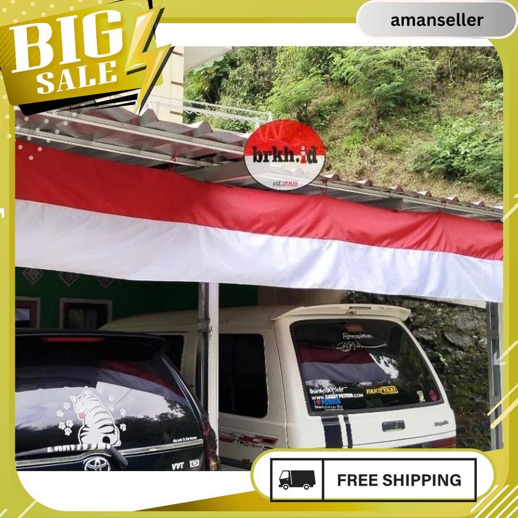 Bendera Merah Putih Lespang 10 Meter-Umbul Umbul Serbaguna Merah Putih Termurah