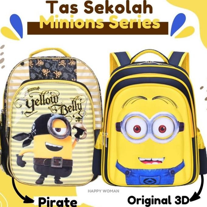 Tas Ransel Karakter Minion Minions Tas Sekolah Anak Minions Series