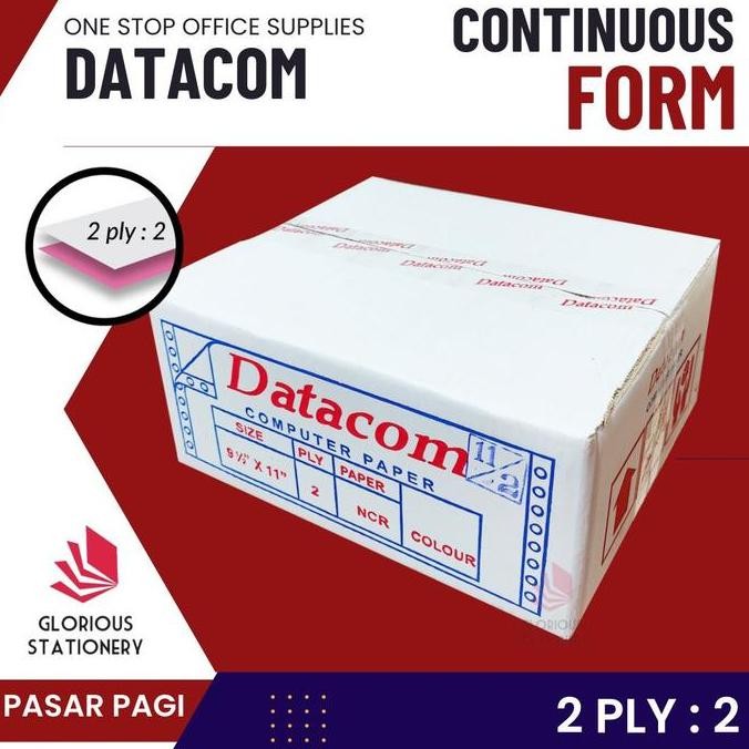 

NEW Kertas Continuous Form Datacom 9.5x11 2ply Bagi 2