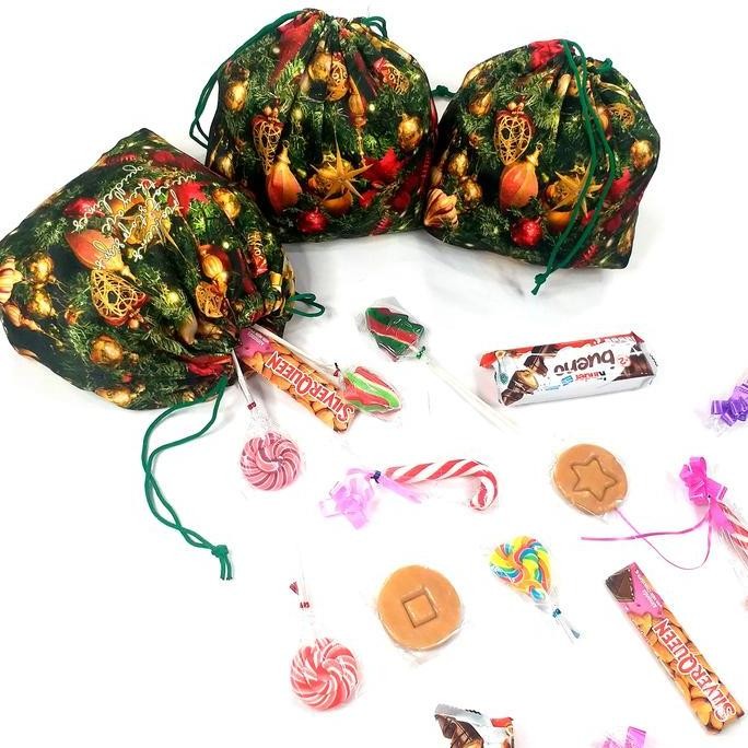 Pouch Serut Pohon Natal Christmas Wreath Bungkus Hampers Gift Natalan