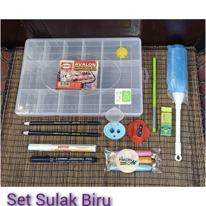 

Kotak Peralatan Menggambar Alat Kerik Gambar Sulak Pensil Kaca dll