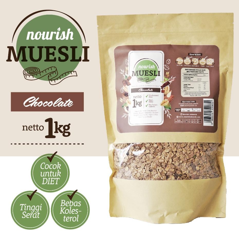 

Nourish Muesli Chocolate Bebas Kolesterol Tinggi Serat 1Kg