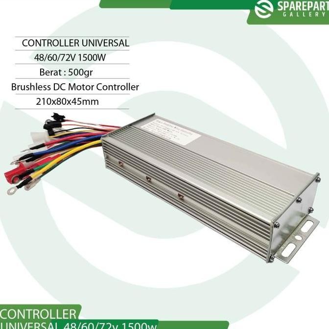 Controller Universal Bldc 48/60/72V 1500W Kualitas Terbaik Harga Termurah