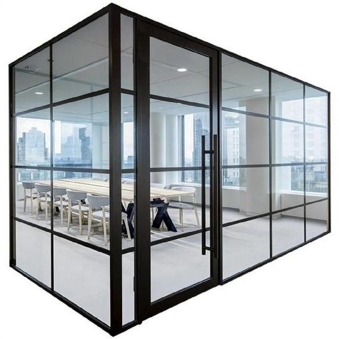 Partisi kaca aluminium/jendela pintu kaca aluminium JM