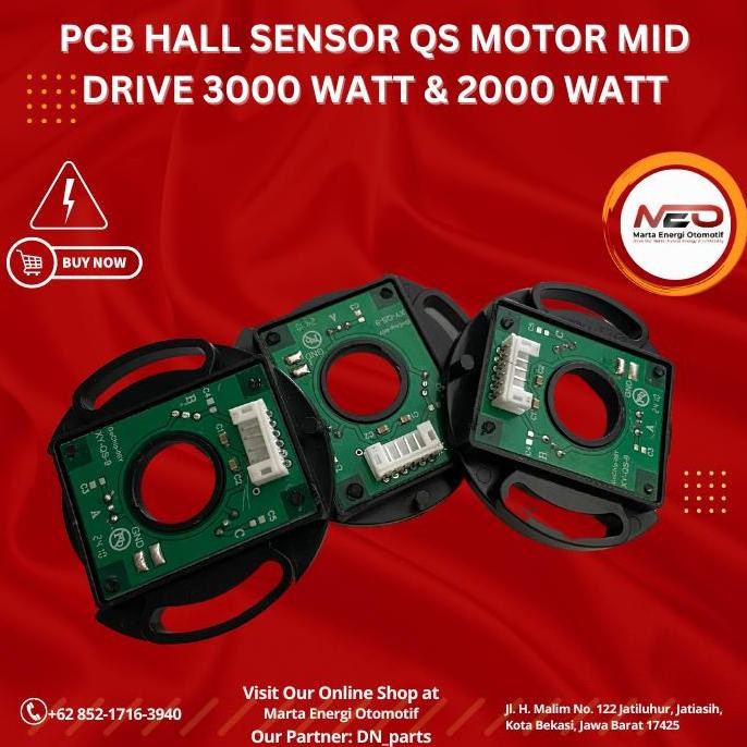 Pcb Hall Sensor Qs Motor Mid Drive 3000 Watt & 2000 Watt, 2Kw & 3 Kw Bldc Motor Kualitas Terbaik Har