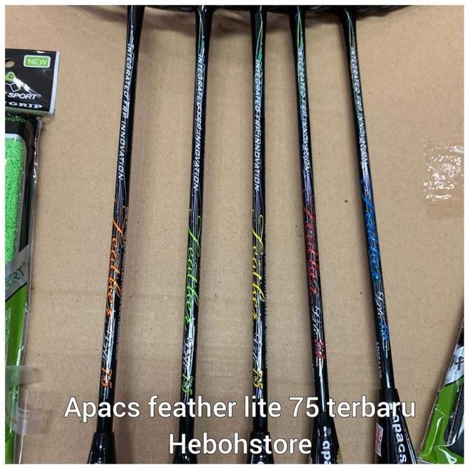 Raket Badminton Apacs New Feather Lite 75 Free Grip Original