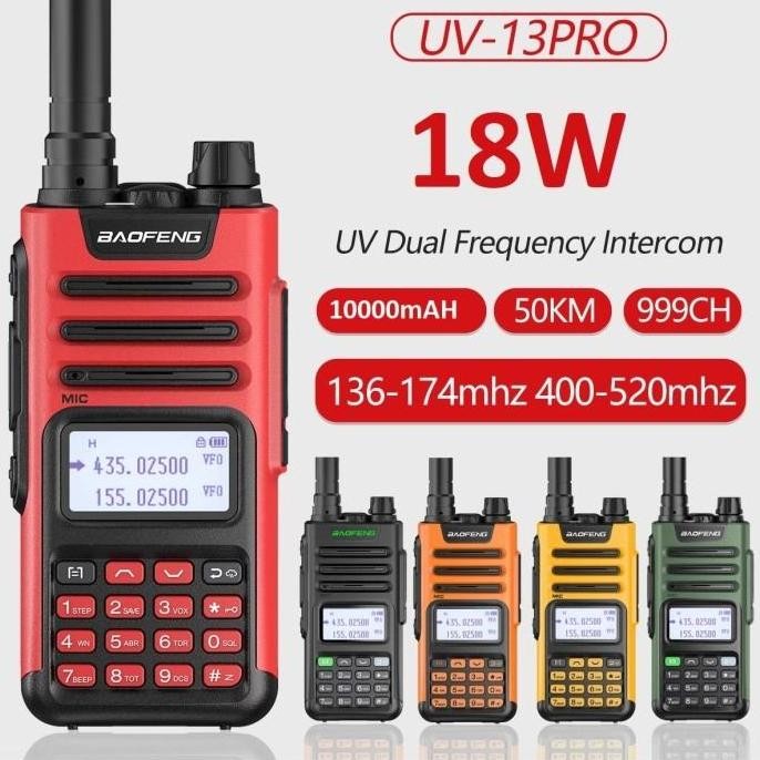 HT Walkie Talkie Baofeng UV-13 Pro Walkie Talkie Original Jarak Jauh