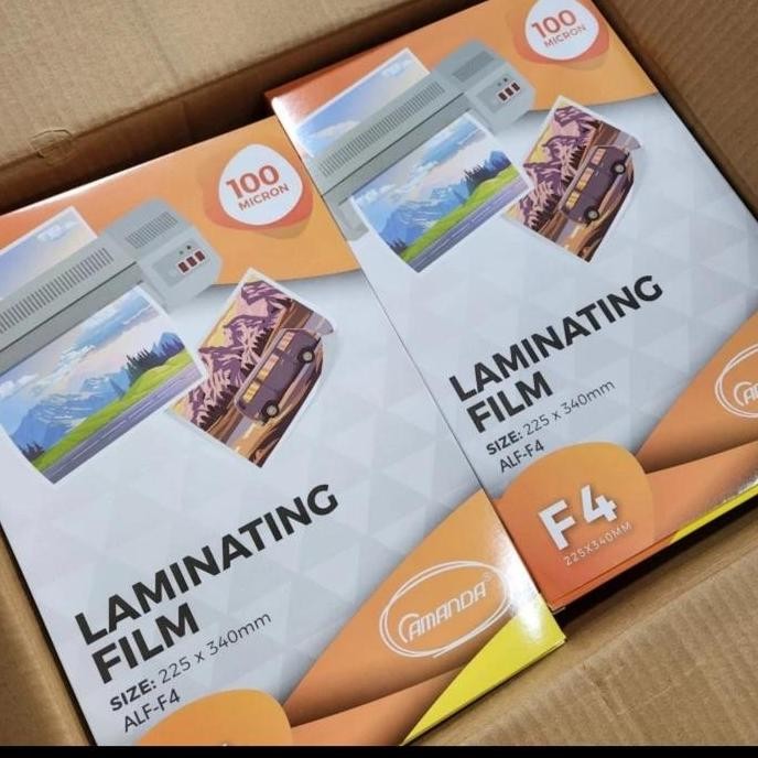 

TERLARIS - plastik laminating f4 amanda kemasan 1 karton isi 10 pack