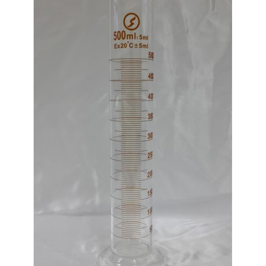 Gelas Ukur 500Ml / Silinder Ukur 500Ml Kaca Tebal Alat Ukur Laboratorium Panca Sakti