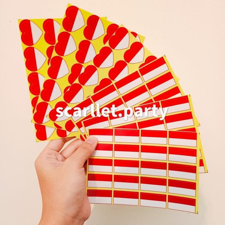 

Ss-64 Stiker Pipi Bendera Indonesia Agustusan 17 Agustusan Dekorasi Hiasan Kemerdekaan Ri Tempelan Label Pipi Stiker Pipi Stiker Suporter Bola Ss-64