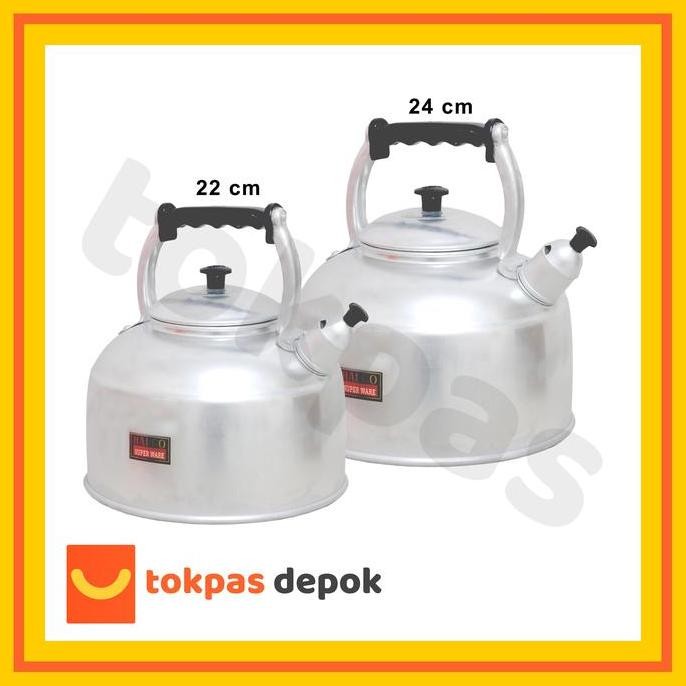 Teko Aluminium Ketel Bunyi Halco B 777 Tea Teko Bunyi Halco Teko  Besi