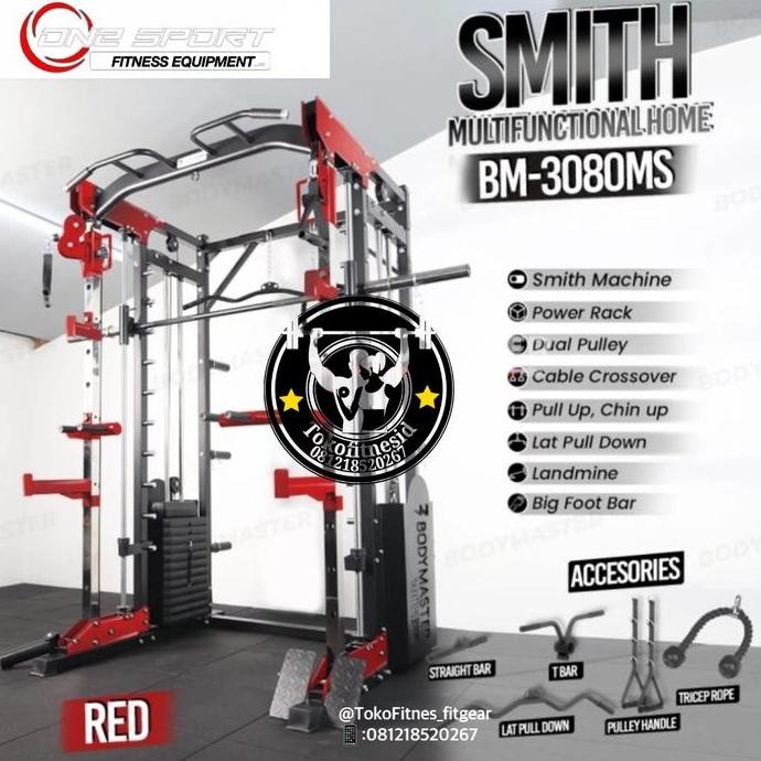 Bodymaster Smith Machine  BM-3080 Power Rack Functional Benc Press