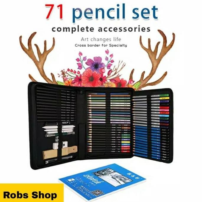 

Sketching Pencil 71 Pcs Pensil Sketsa Menggambar Design dan Melukis